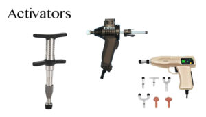image of various types of chiropractic activators