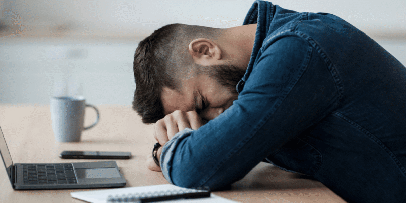 fatigued man